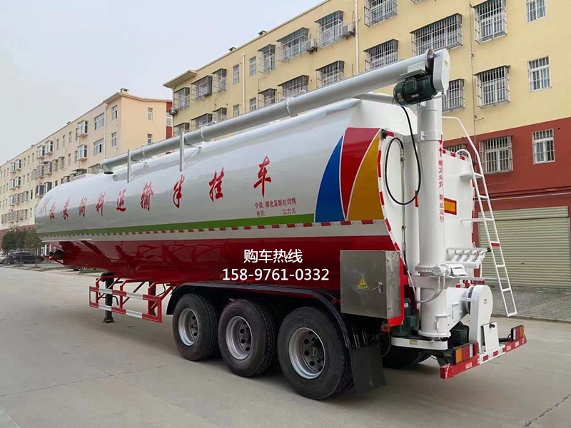 圆罐半挂饲料车