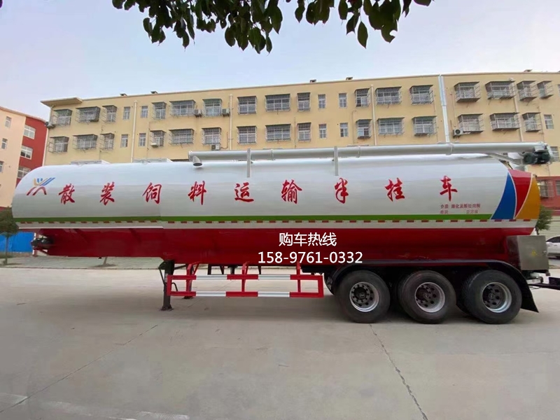 圆罐半挂饲料车